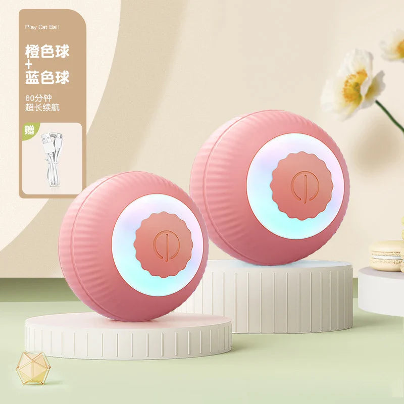 Interactive Auto Rolling Ball Toy for Cats – USB Rechargeable