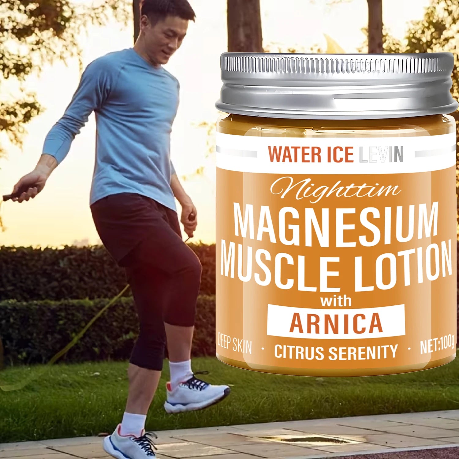 Magnesium Body Lotion with Arnica & Citrus | Fast-Absorbing Magnesium Body Lotion Peaceful Pleasures Health and Wellness
