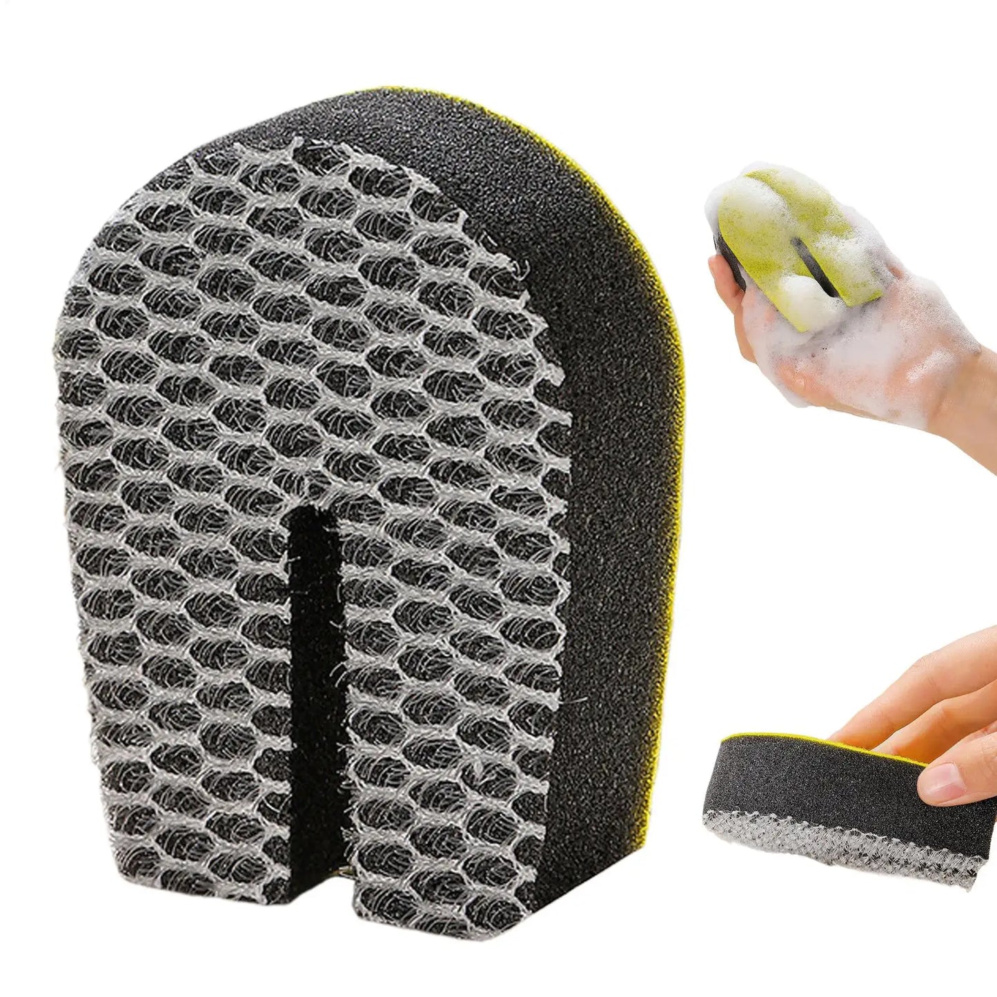 U-Shape Double-Sided Kitchen Sponge Scrubber – Non-Scratch