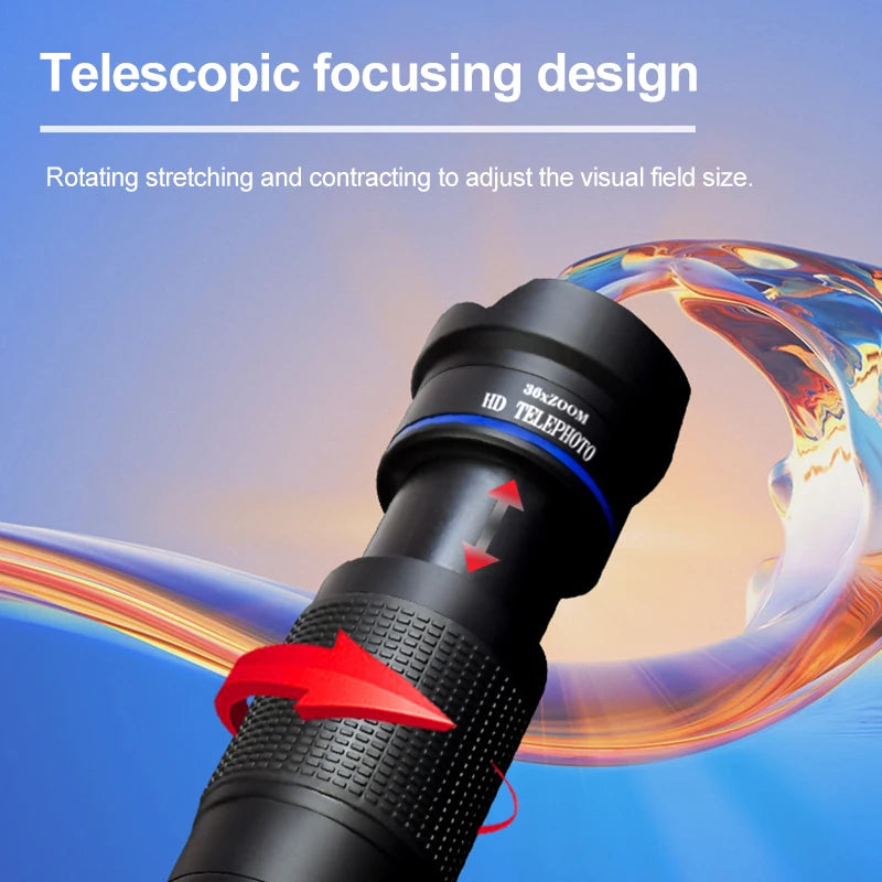 36X Telescope For Mobile Phone Lens For Photography Lens For Cell Phone Camera Zoom Lens For Mobile Microscope For Phone Lenses Peaceful Pleasures Health and Wellness