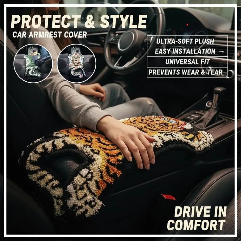Car Center Console Mat Soft Anti‑Slip Center Console Decor Mat Universal Auto Interior Decorative Protective Pad for Vehicle Peaceful Pleasures Health and Wellness