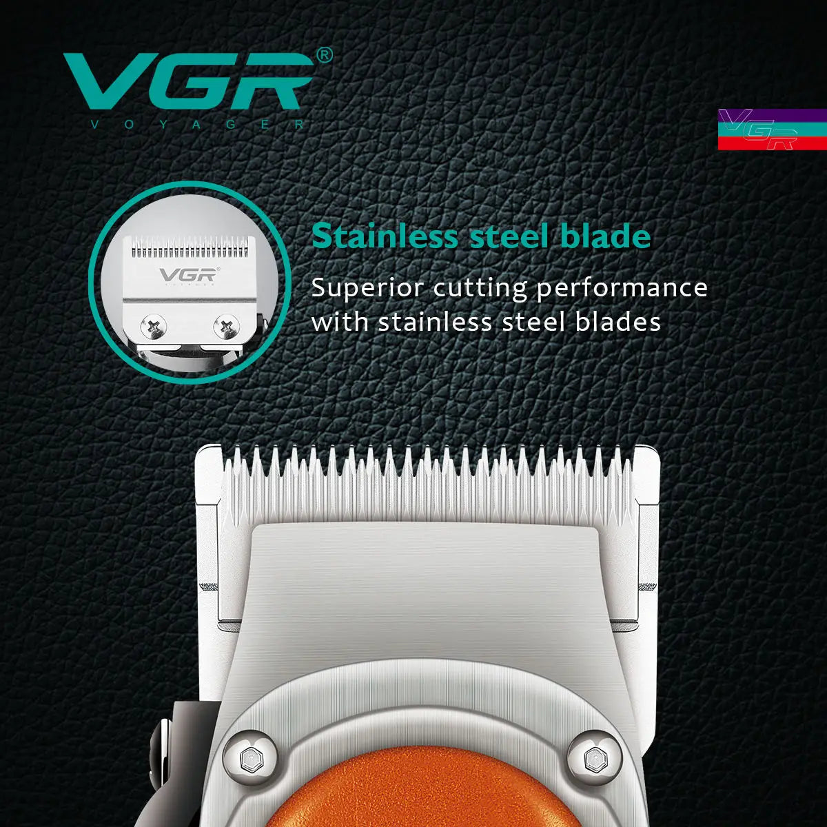 VGR 673 Hair Clipper Professional Clipper Hair Trimmer Vintage Haircutting Machine LED Display Electric Barber Trimmer for Men Peaceful Pleasures Health and Wellness