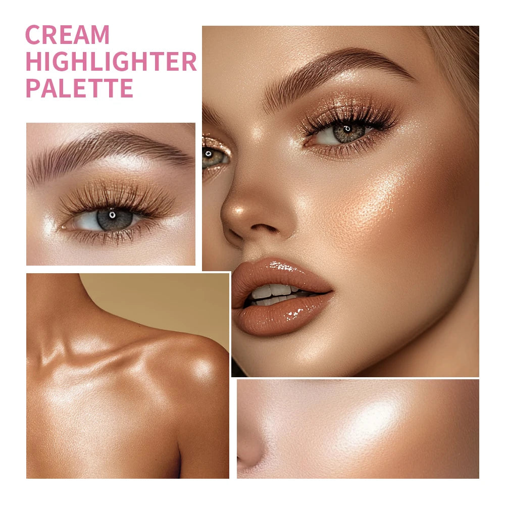 Case Cream Makeup Palette Set 8 Colors Girly Room Accessories Makeup Eye Shadow Palette Valentine's Day Gift Peaceful Pleasures Health and Wellness