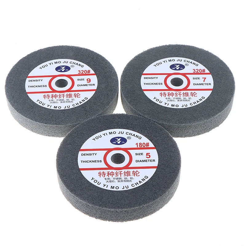 Metal Polishing Wheel 150*25mm Non-Woven Abrasive Disc Nylon Fiber 5P/7P/9P Options 180# For Polishing Peaceful Pleasures Health and Wellness