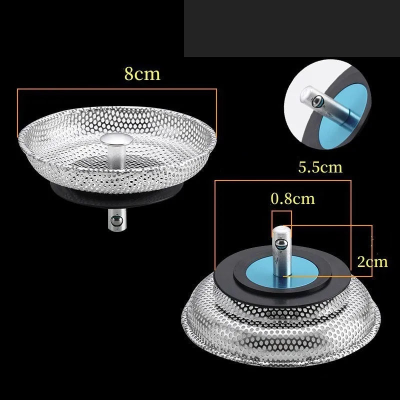 Stainless Steel Sink Strainer & Shower Drain Hair Catcher