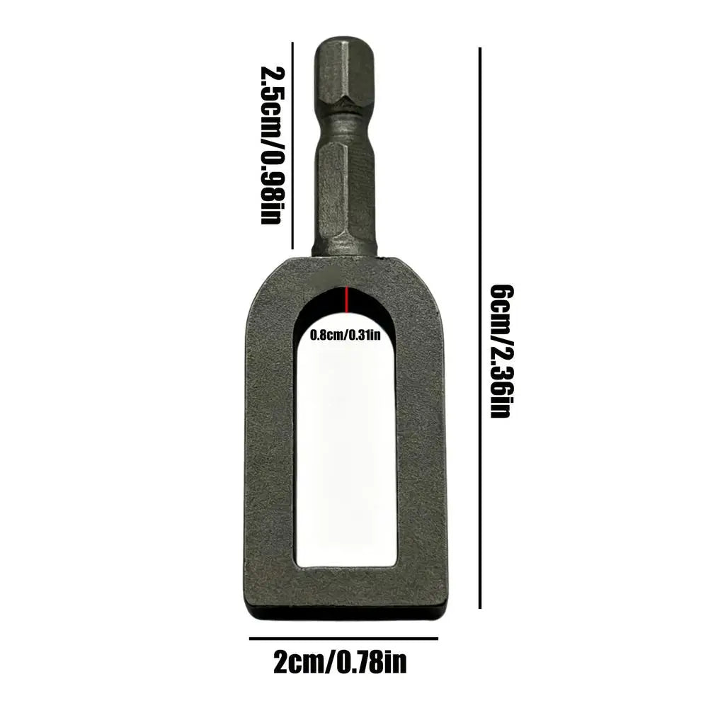 Tie Wire Twister Drill Bit | Hexagonal Wire Tying Attachment
