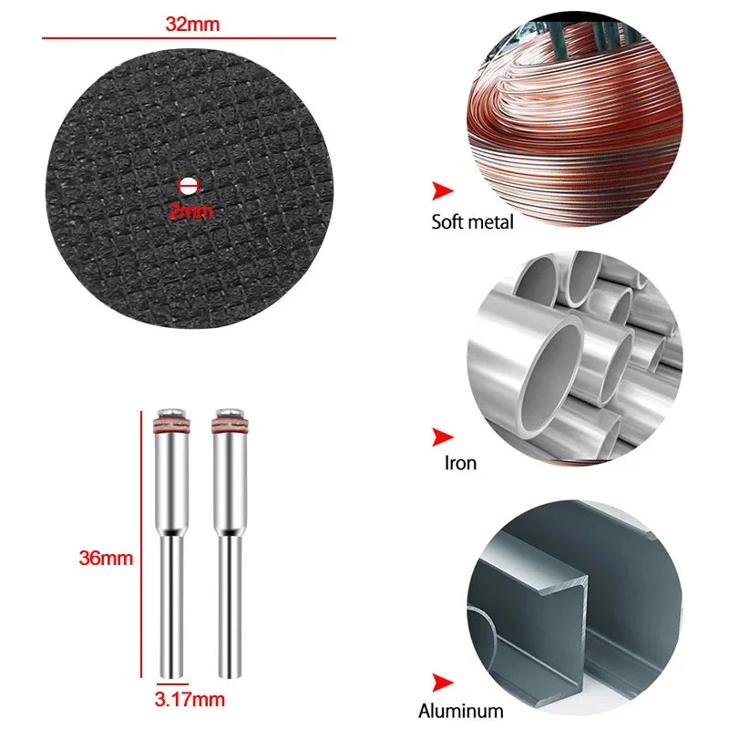 31pc Diamond Cutting Discs Sanding Grinding Wheel Circular Saw Blade Woodworking Metal Dremel Mini Drill Rotary Tool Accessories Peaceful Pleasures Health and Wellness