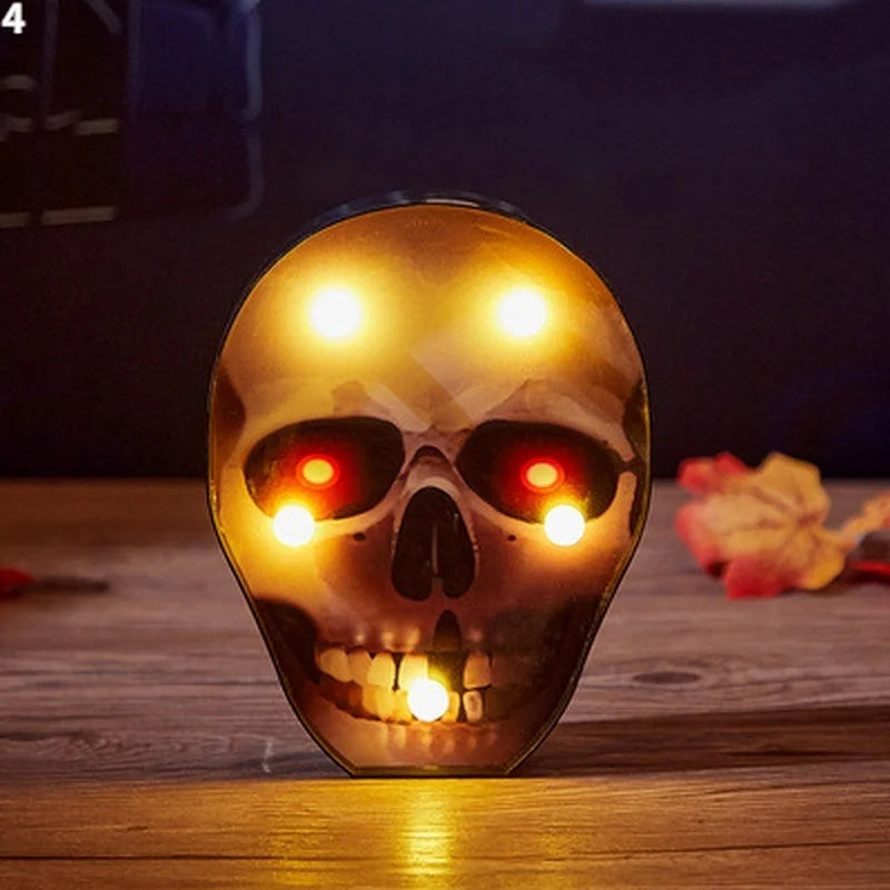 Halloween Pumpkin Ghost Bat Spider LED Night Light Horror Bar Home