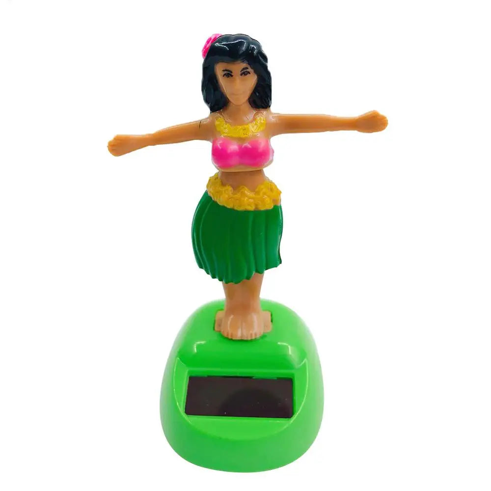 Car Decoration Dancing Doll Car Accessories Solar Power Toy Shaking Head Hawaii Swinging Animated Girl Car Ornament Car-styling Peaceful Pleasures Health and Wellness J