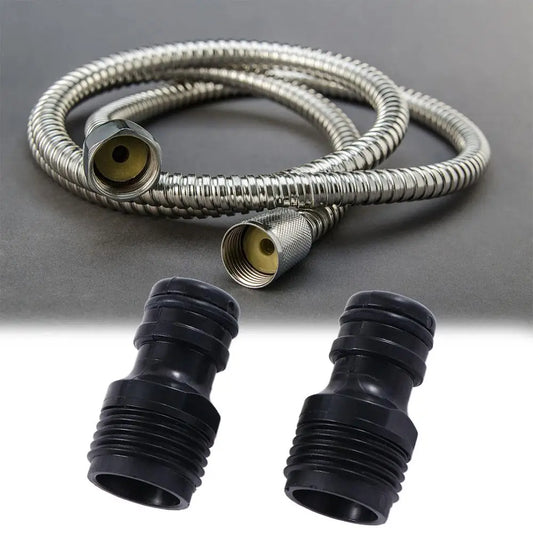 2-Pack Garden Hose Tap Adaptor – 1/2" Nipple Pipe Connector Garden Hose Connector Oasis Select 1''