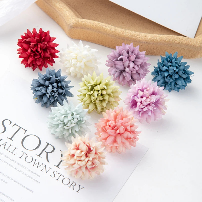 50/100 Silk Carnation Flower Heads – Wedding & DIY Décor