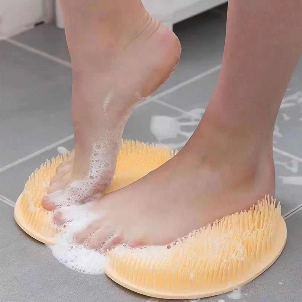 Bathroom Shower Anti Slip Mat, Circular Massage Foot Mat, Back Suction Cup, Foot Scrubber, Back Scrubber, Anti Fall Device Peaceful Pleasures Health and Wellness