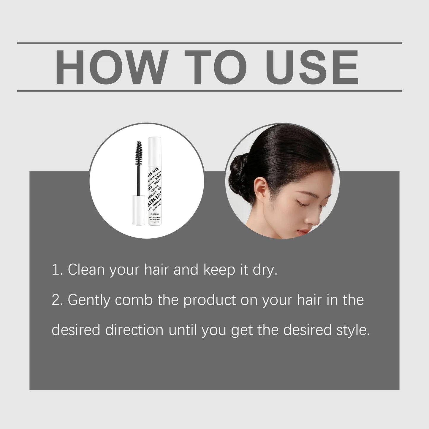 HOEGOA Anti-Frizz Hair Wax Stick – Flyaway & Frizz Tamer