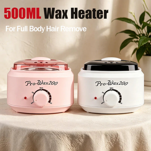2026 Professional Hair Removal Waxing Kit Flash Sale 500ML White/Pink Body Waxing Beans 50/200g Meltable for Wax Heater Peaceful Pleasures Health and Wellness