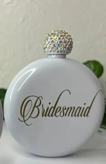 Bride & Bridesmaid Flask | Bachelorette Wedding Party Gift