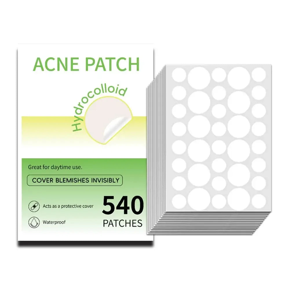 Mixed Sizes Hydrocolloid Acne Pimple Patches Invisible Acne Circle/Star/Heart Stickers For Face Zits, Blemish Spots Skin Care Peaceful Pleasures Health and Wellness