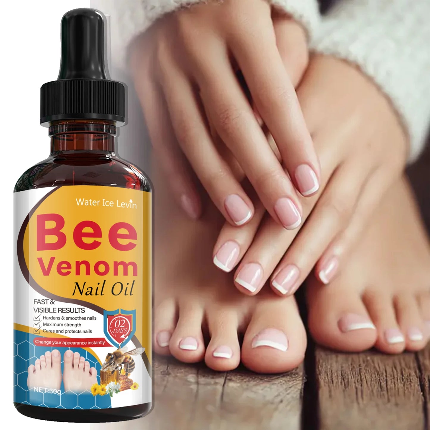Bee Venom Nail Oil with Salicylic Acid – Harden & Strengthen Nail Strengthening Oil Peaceful Pleasures Health and Wellness