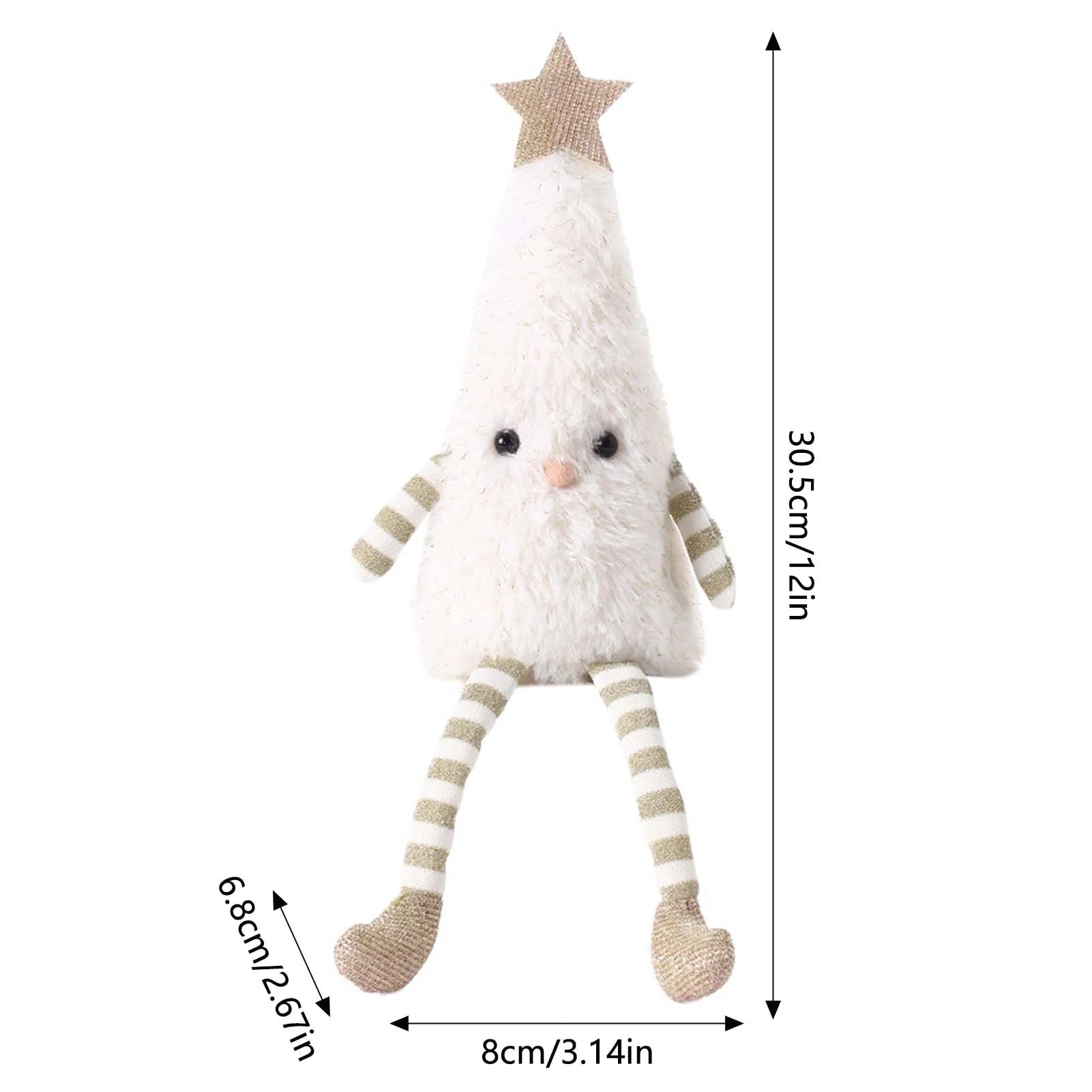 Christmas Tree Gnome Doll Dining Tabletop Figurines Home Decoration Suitable for Fireplace Shelf Window Peaceful Pleasures Health and Wellness