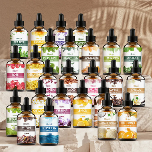 60ml Pure Aromatherapy Essential Oils – Agarwood, Cedarwood Aromatherapy Essential Oil Oasis Select