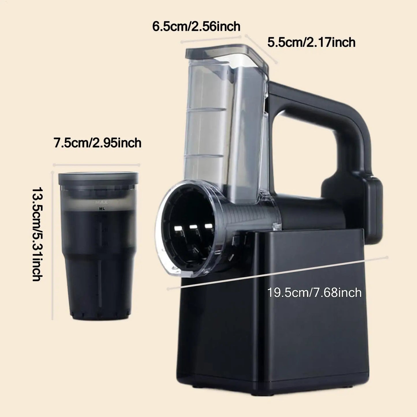 Electric Rechargeable Vegetable Slicer & Food Chopper – 3 Blades Electric Food Slicer Peaceful Pleasures Health and Wellness