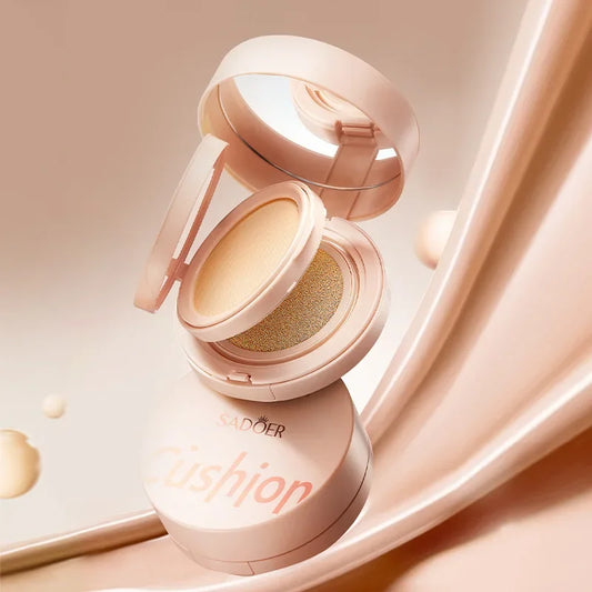Sadoer 2-in-1 Powder Cushion BB Cream – Brightening Concealer Cushion BB Cream Oasis Select