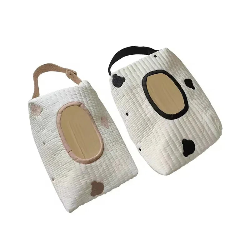 Baby Wet Wipes Case | Hanging Cloth Tissue Pouch & Dispenser