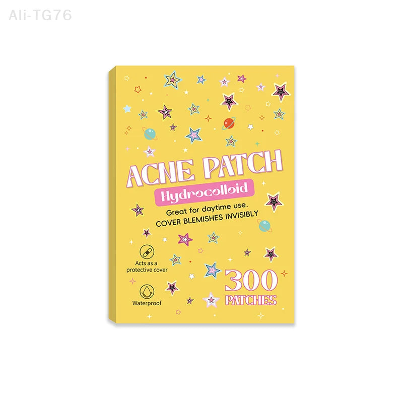 300Pcs Star Acne Patches – Invisible, Breathable & Waterproof