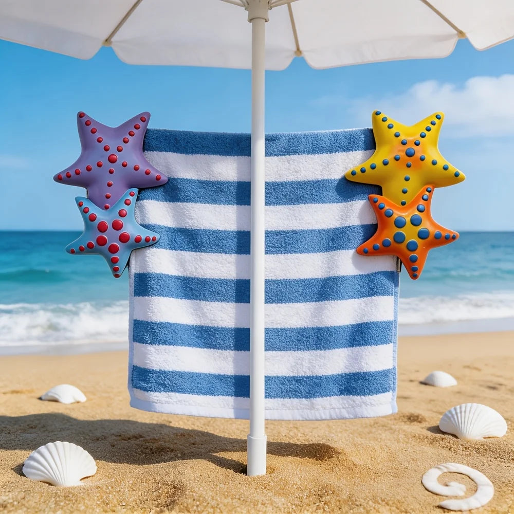 Windproof Beach Towel Clips for Chairs, Racks & Patio Beach Towel Clips Peaceful Pleasures Health and Wellness