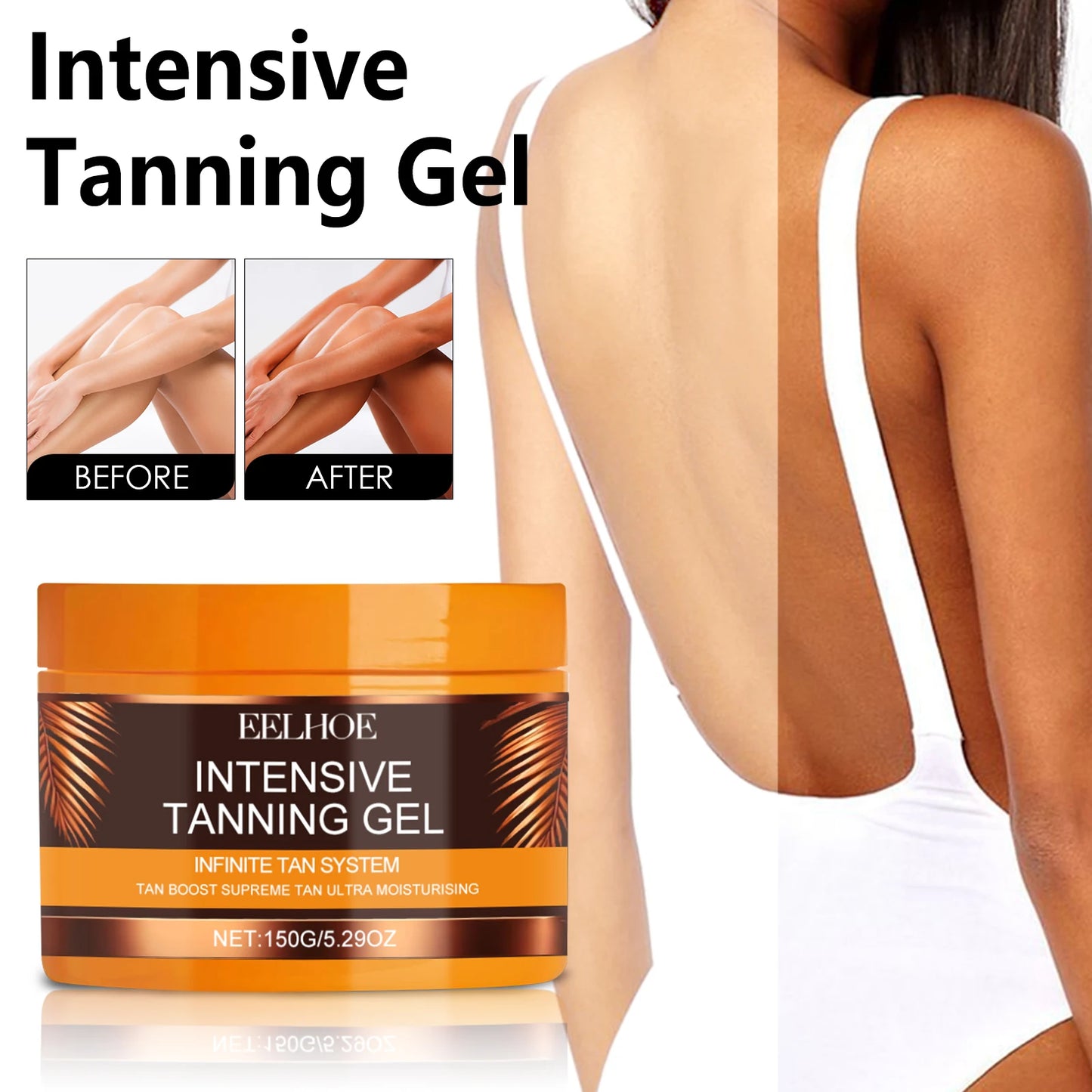 Eelhoe Self Tanning Gel & Cream Set – Sunless Bronzer Glow