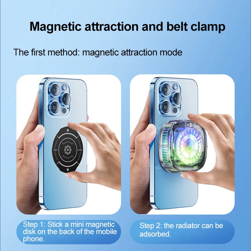 Cooler Gamer For Cell Phone Cooling Fan For Mobile Phone Cooler Phone Gaming Processor Cooler Cell Cooling Phone Fan Radiator Peaceful Pleasures Health and Wellness