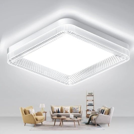 RUNTOIN 24/36/48W CCT Crystal LED Ceiling Light | Modern Lamp LED Ceiling Light Peaceful Pleasures Health and Wellness