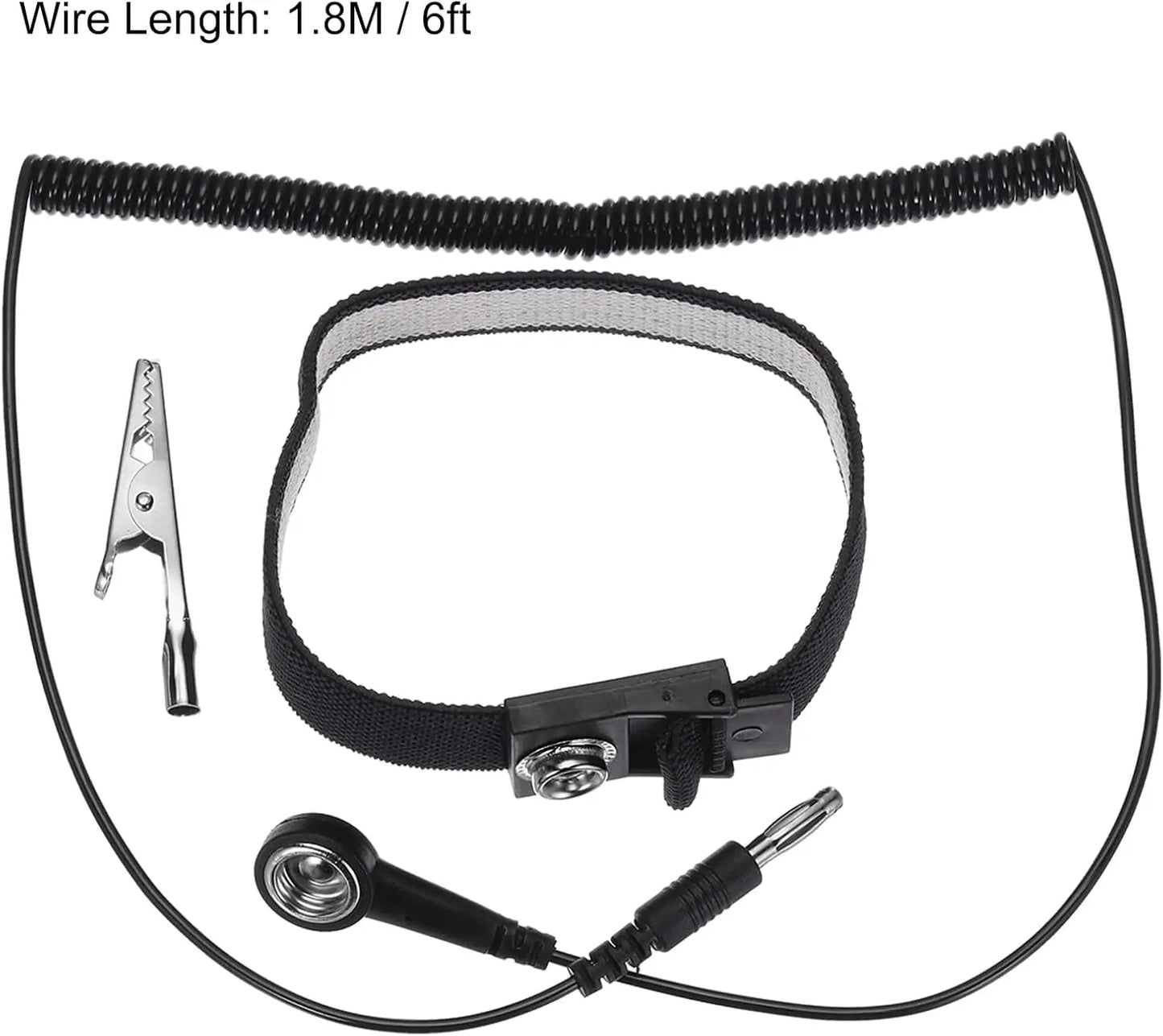 Anti-Static Wrist Strap Grounding Bracelet for Electronics – 2 Pack
