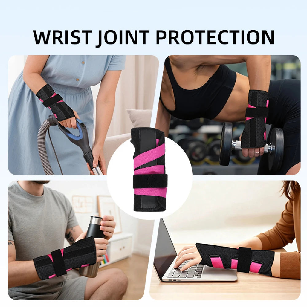 Carpal Tunnel Wrist Brace & 2 Metal Splints,Night Support Hand Stabilizer for,Arthritis,Breathable Universal Fit for Men & Women Peaceful Pleasures Health and Wellness