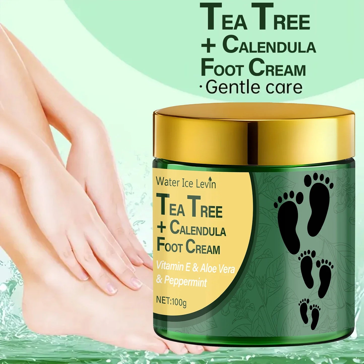 Tea Tree & Calendula Foot Cream | Vitamin E & Aloe Vera 100g