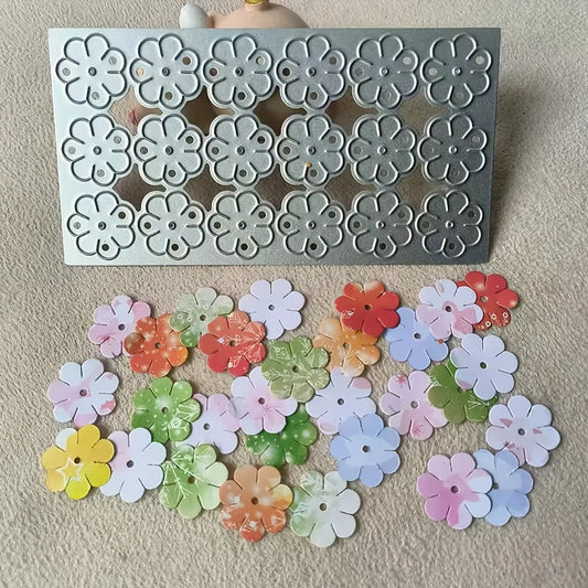 Flower Metal Cutting Mold Suitable DIY Scrapbook Photo Decoration Peaceful Pleasures Health and Wellness