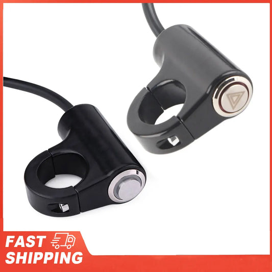 Motorcycle Handlebar Mount Switch Push Button Headlight Brake Fog Peaceful Pleasures Health and Wellness