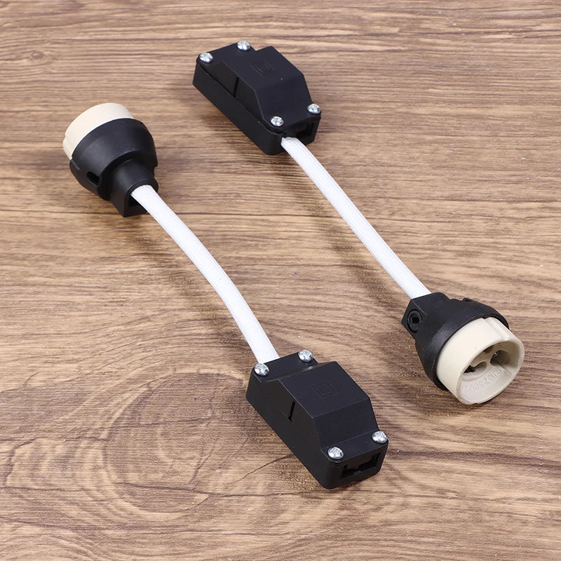 5Pcs/Pack GU10 Lamp Holder With Terminal Box Socket 2A 250V Ceramic Lamp Base Connector For LED Light Halogen Bulbs Downlights Peaceful Pleasures Health and Wellness