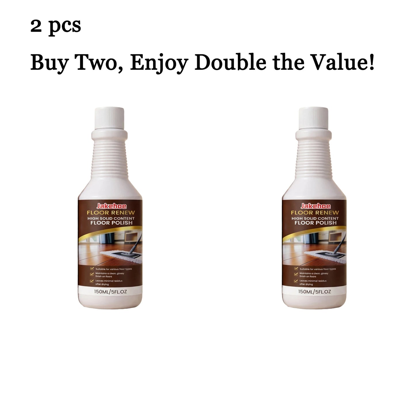 JAKEHOE 150ml Floor Cleaner | Stain Removal & Gloss Polish