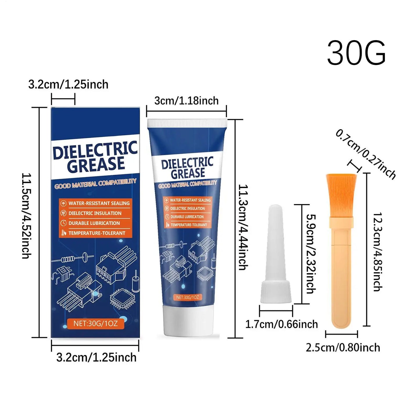 30g Dielectric Wheel Bearing Grease | Waterproof Auto Lubricant