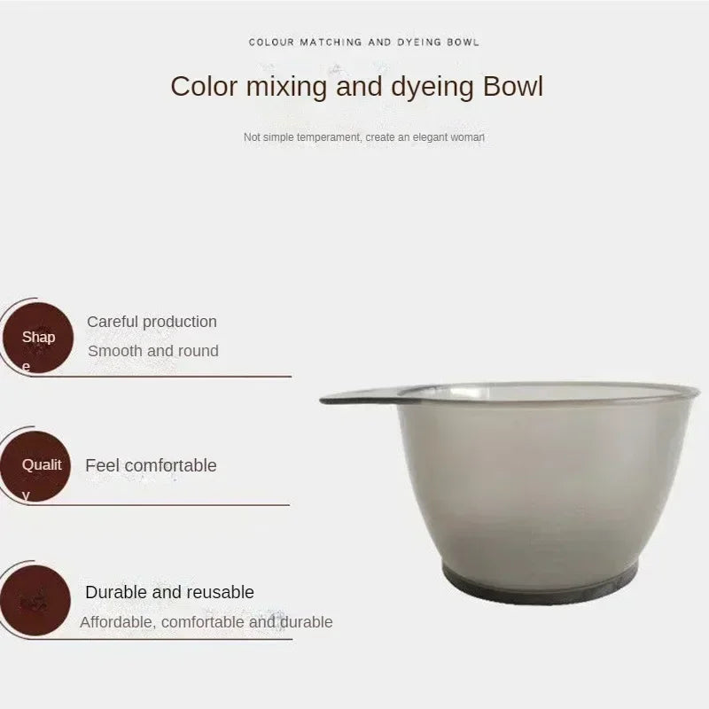 Большая ёмкая миска с цветными волосами Mixing Hairdressing Bowl Suction Bowl Professional Salon Hair Color Dye Tint Bowl Peaceful Pleasures Health and Wellness
