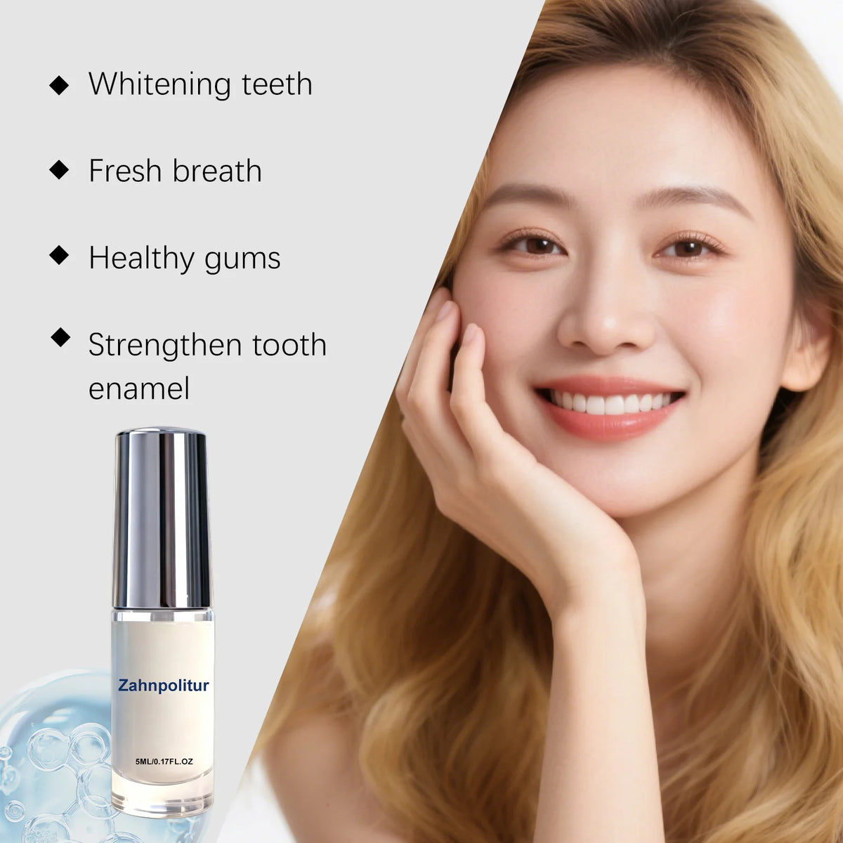 Xylitol Tooth Polish Instant Brighten Remove Stains Freshen Breath Lasting Shine Protect Enamel Wellness Easy Apply Teeth Paint Peaceful Pleasures Health and Wellness