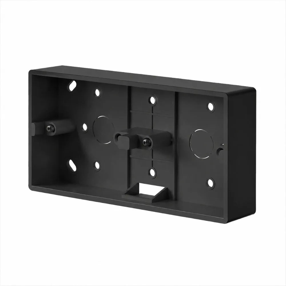 PVC Switch And Socket Apply On-Wall Mount 86 Type External Mounting Box Wall Surface Junction Box Switch Socket Box Peaceful Pleasures Health and Wellness black-174x86x35mm