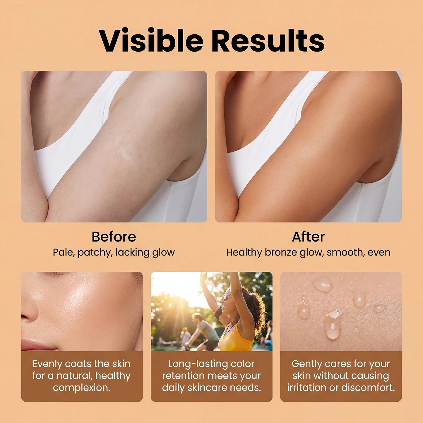 OceAura Self Tanning Spray – DHA Sunless Tanner Body & Face Peaceful Pleasures Health and Wellness