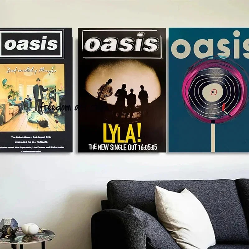 Canvas Painting Classic O-Oasis Band Music Cover Story Morning Glory Heathen Chemistry Poster Wall Prints Picture Home Decor Peaceful Pleasures Health and Wellness
