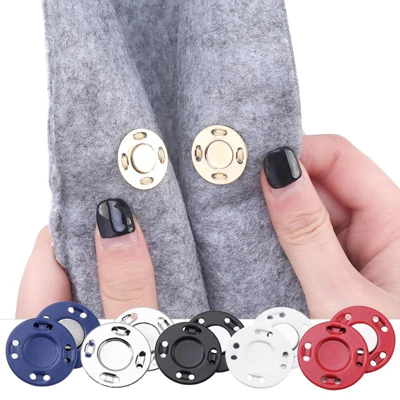 Invisible Magnetic Snap Buttons for Sewing – DIY Clothing
