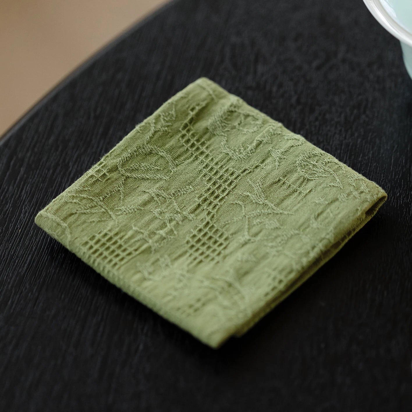 Handmade Cotton Linen Tea Towel | Double-Sided Absorbent Mat