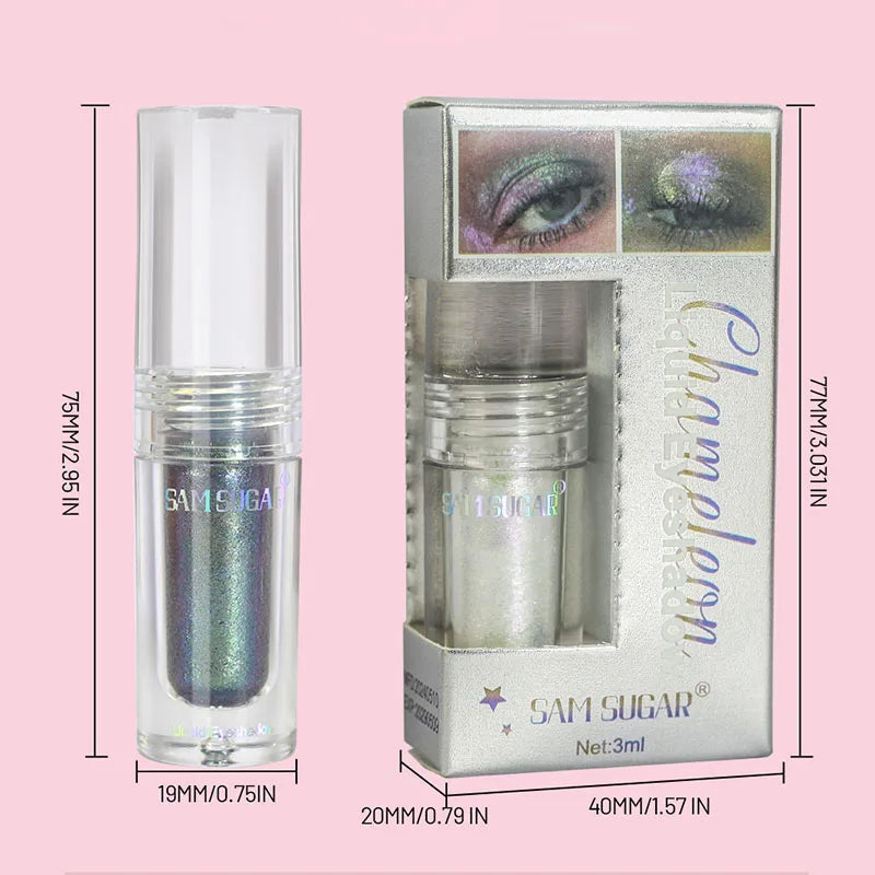 Chameleon Pearlescent Liquid Eyeshadow Illusion Highlight Highlight Fine Shimmer Festival Stage Makeup Peaceful Pleasures Health and Wellness