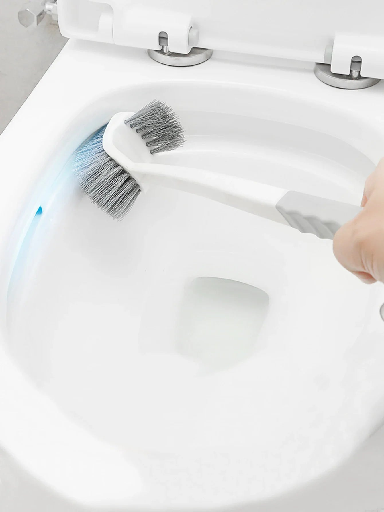 Long Handled Toilet Brush Suction Cup Type Hole Free Wall Mounted Double-Sided Elbow No Dead Corners Cleaning Squatting Sink Peaceful Pleasures Health and Wellness
