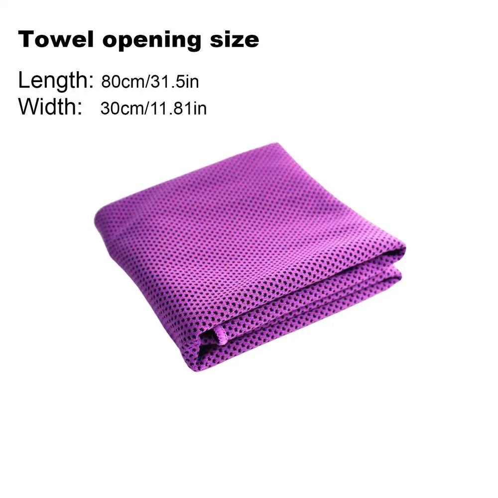 Cooling Towels for Neck Outdoor Cooling Towel Ice Wrap Sweat Rag Absorbent Cloth for Yoga Beach Gardeners Hiking Spring Car Peaceful Pleasures Health and Wellness Purple