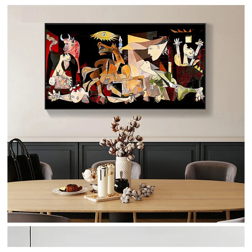 Painting Reproductions on The Wall Posters and Prints Decorative Picture for Living Room Famous Picasso Guernica Art Canvas Peaceful Pleasures Health and Wellness